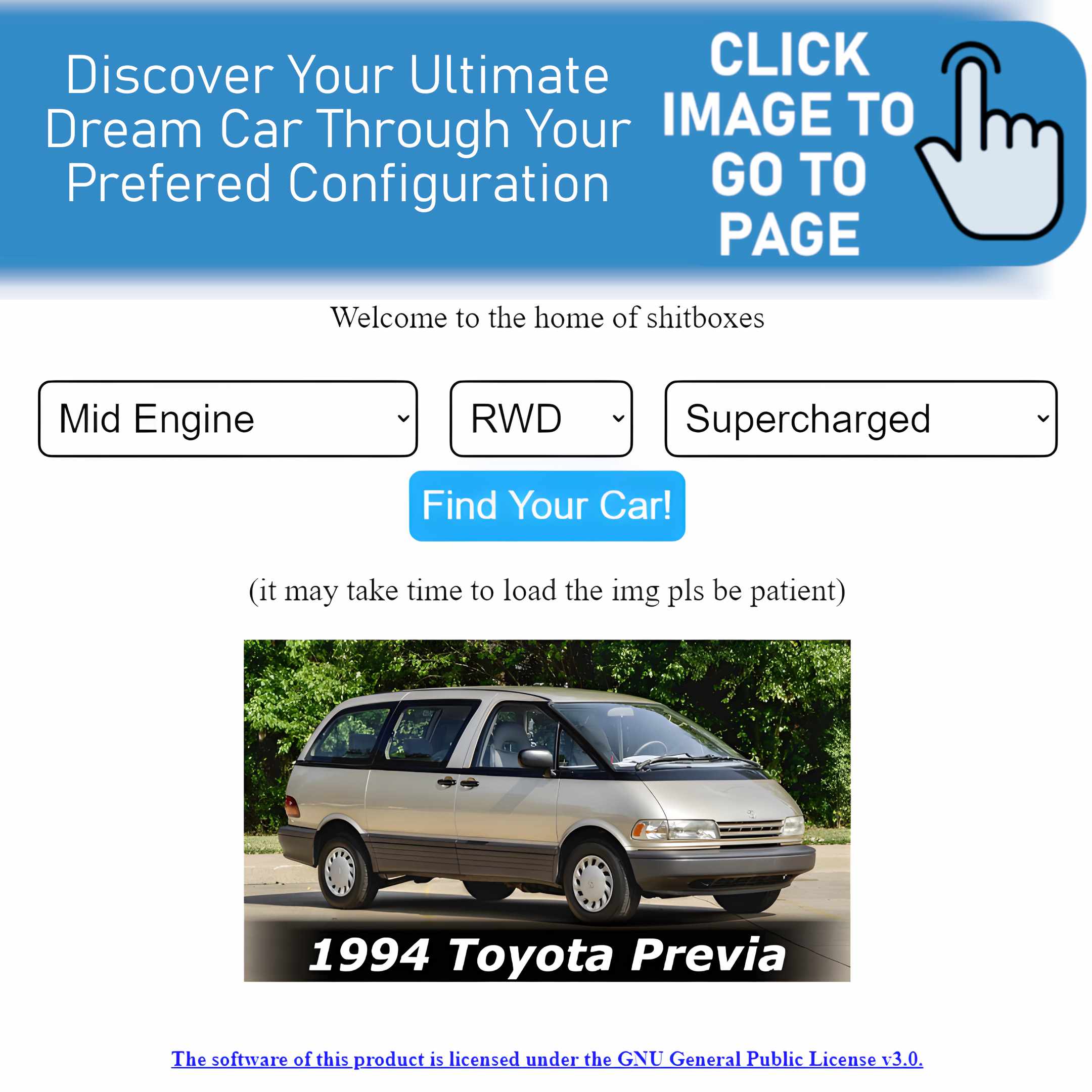 Dream Car Finding by Configuration Page(click to go)